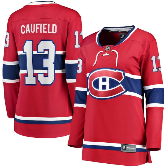 Women's Fanatics Cole Caufield Red Montreal Canadiens Home Premier Breakaway Player Jersey Breakaway Jersey