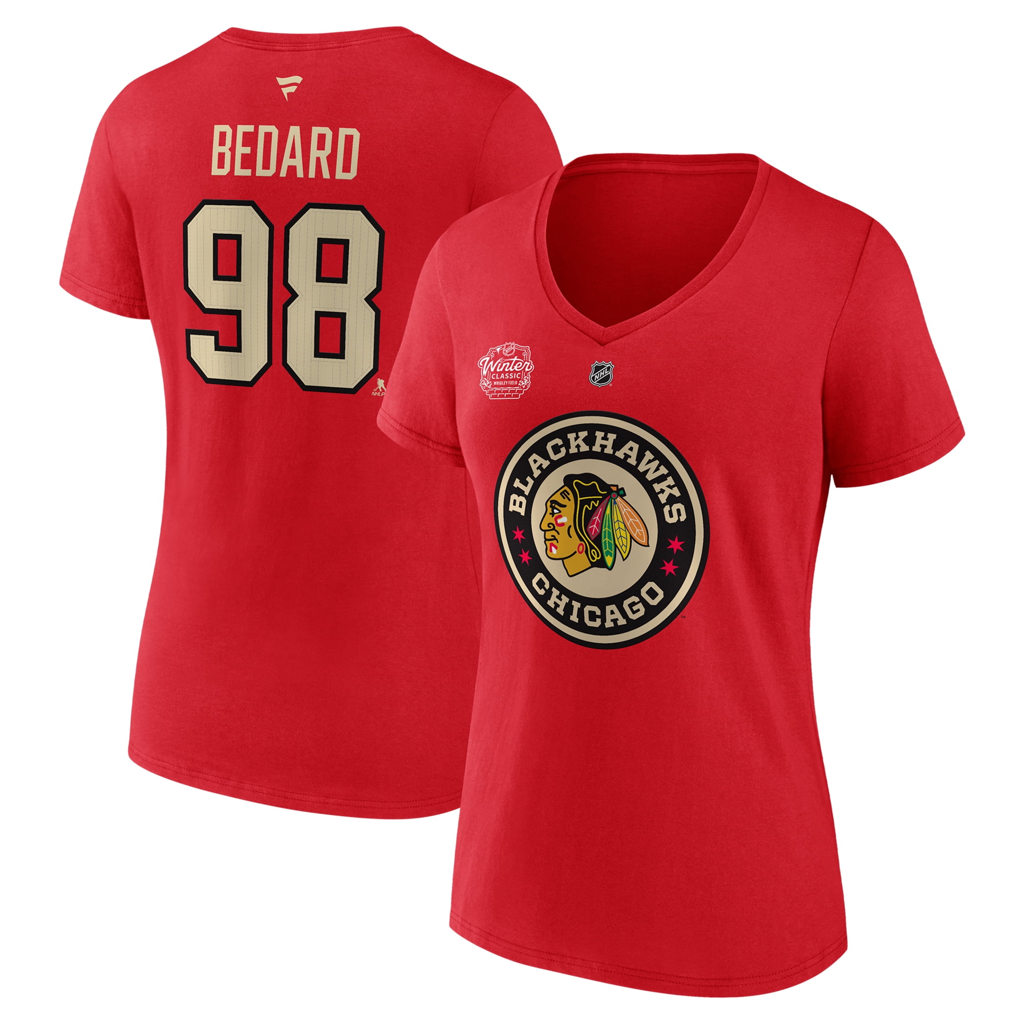 Women's Fanatics Connor Bedard Red Chicago Blackhawks 2025 NHL Winter