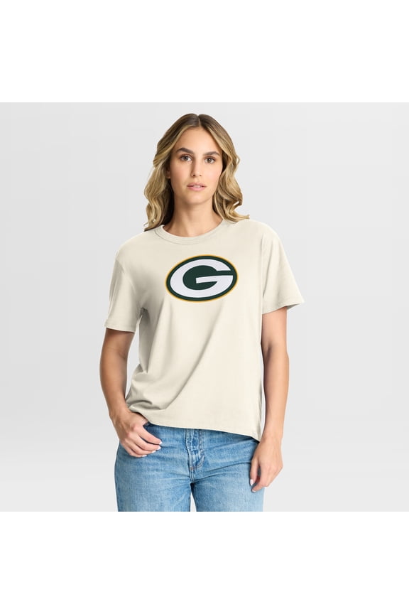 Women's Fanatics Cream Green Bay Packers Dove Legacy T-Shirt