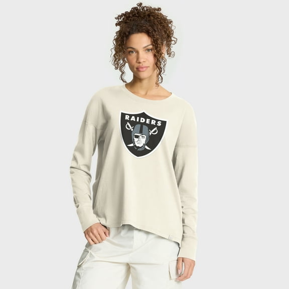 Women's Fanatics Cream Las Vegas Raiders Dove Legacy Long Sleeve T-Shirt