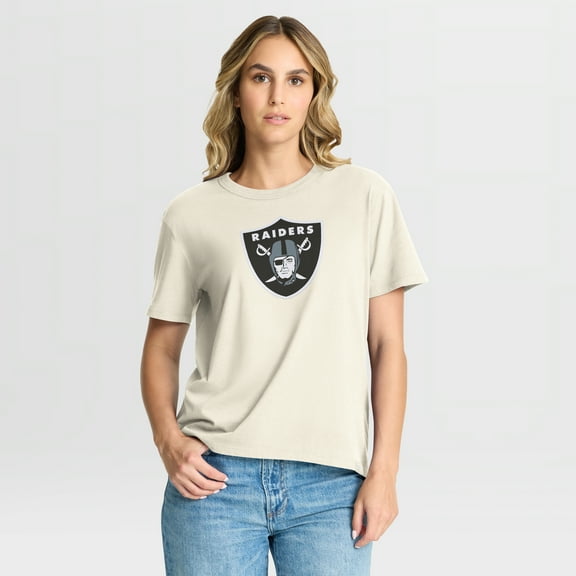 Women's Fanatics Cream Las Vegas Raiders Dove Legacy T-Shirt
