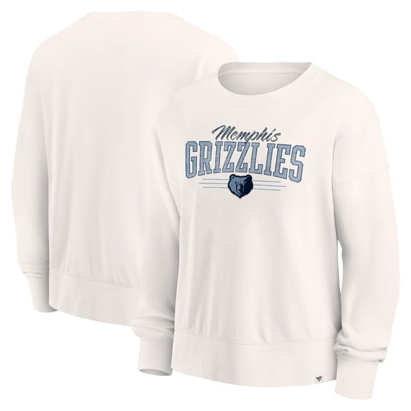 Women's Fanatics Cream Memphis Grizzlies Close the Game Pullover Sweatshirt