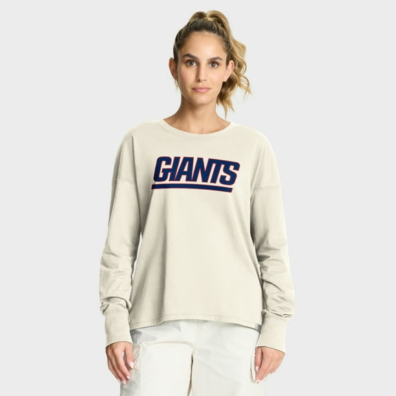 Women's Fanatics Cream New York Giants Dove Legacy Long Sleeve T-Shirt
