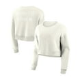 thumbnail image 1 of Women's Fanatics Cream New York Yankees Studio Cropped Pullover Sweatshirt, 1 of 7