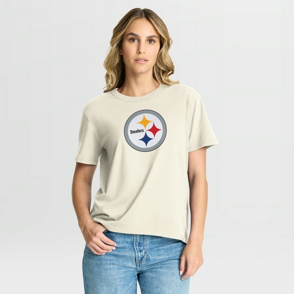 Women's Fanatics Cream Pittsburgh Steelers Dove Legacy T-Shirt