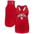 thumbnail image 1 of Women's Fanatics Crimson Oklahoma Sooners Plus Size Arch Tank Top, 1 of 3