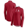 thumbnail image 1 of Women's Fanatics Crimson Oklahoma Sooners Worth the Drive Quarter-Zip Top, 1 of 3