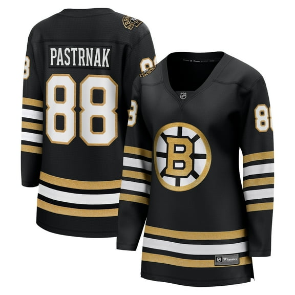 Women's Fanatics David Pastrnak Black Boston Bruins 100th Anniversary Breakaway Jersey