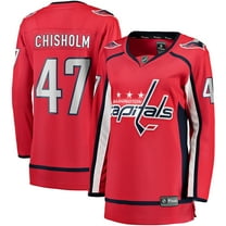 Women's Fanatics Declan Chisholm Red Washington Capitals Home Breakaway Jersey