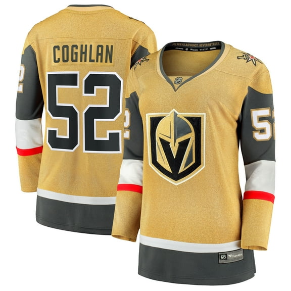Women's Fanatics Dylan Coghlan Gold Vegas Golden Knights Home Breakaway Jersey