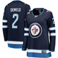 thumbnail image 1 of Women's Fanatics Dylan DeMelo Navy Winnipeg Jets Home Breakaway Player Jersey, 1 of 3