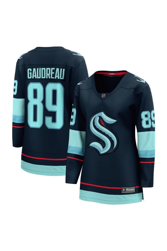 Women's Fanatics Frederick Gaudreau Deep Sea Blue Seattle Kraken Home Breakaway Jersey