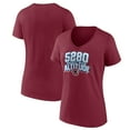 thumbnail image 1 of Women's Fanatics Garnet Colorado Avalanche Local A V-Neck T-Shirt, 1 of 3