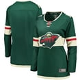 thumbnail image 1 of Women's Fanatics Green Minnesota Wild Home Breakaway Jersey, 1 of 3