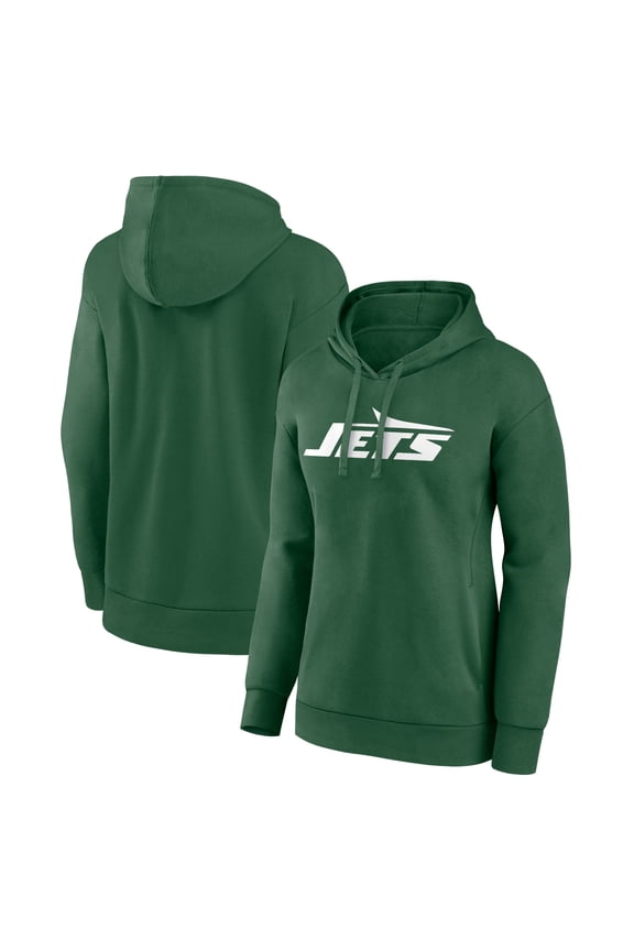 Women's Fanatics  Green New York Jets Primary Logo Pullover Hoodie