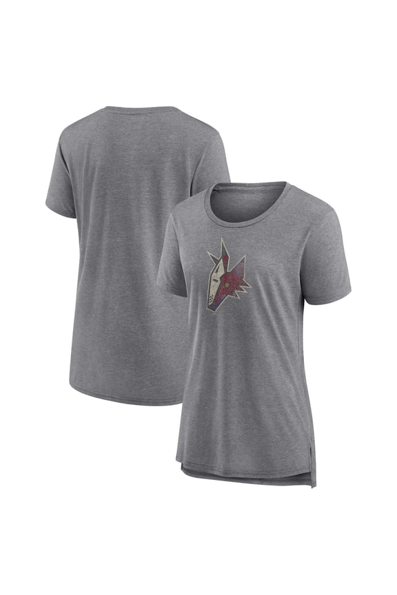 Women's Fanatics Heather Gray Arizona Coyotes Special Edition 2.0 Modern T-Shirt