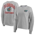 thumbnail image 1 of Women's Fanatics Heather Gray Florida Gators Ready Play Crew Pullover Sweatshirt, 1 of 3