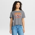 thumbnail image 1 of Women's Fanatics Heather Gray Kansas City Chiefs Overplayed Tribute Tri-Blend Boxy T-Shirt, 1 of 5