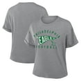 thumbnail image 1 of Women's Fanatics Heather Gray Philadelphia Eagles Pennant Wave Tribute Tri-Blend Boxy T-Shirt, 1 of 3