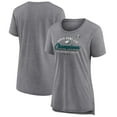 thumbnail image 1 of Women's Fanatics  Heather Gray Philadelphia Eagles Super Bowl LIX Champions Prestigious Run Tri-Blend Scoop Neck T-Shirt, 1 of 4