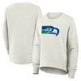 thumbnail image 1 of Women's Fanatics Heather Gray Seattle Seahawks Oversized Hometown Pullover Sweatshirt, 1 of 3
