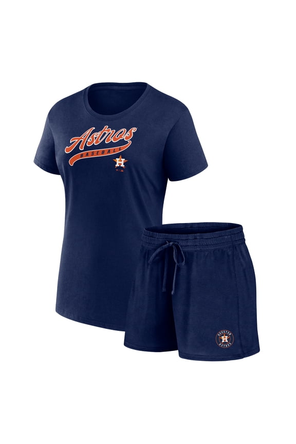 Women's Fanatics Houston Astros Start to Finish T-Shirt & Shorts Combo Pack