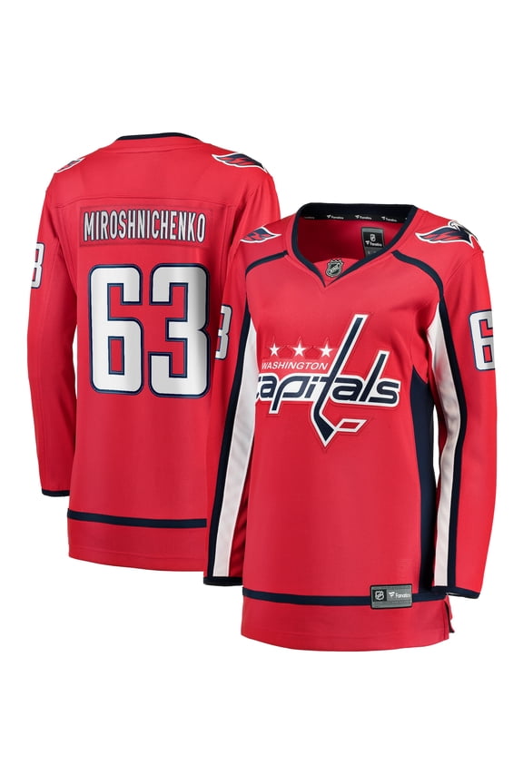 Women's Fanatics Ivan Miroshnichenko Red Washington Capitals Breakaway Jersey