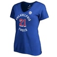 thumbnail image 1 of Women's Fanatics Joel Embiid Royal Philadelphia 76ers Plus Size Notable T-Shirt, 1 of 2