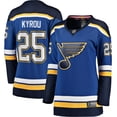 thumbnail image 1 of Women's Fanatics Jordan Kyrou Blue St. Louis Blues Home Breakaway Player Jersey, 1 of 3