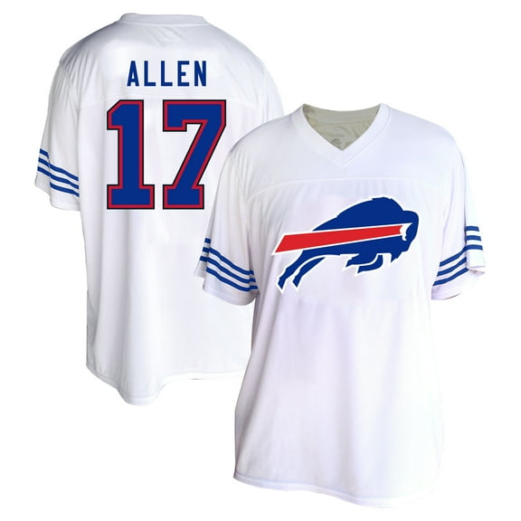 Women's Fanatics Josh Allen White Buffalo Bills Plus Size Fashion Jersey