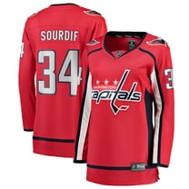 Women's Fanatics Justin Sourdif Red Washington Capitals Home Breakaway Jersey