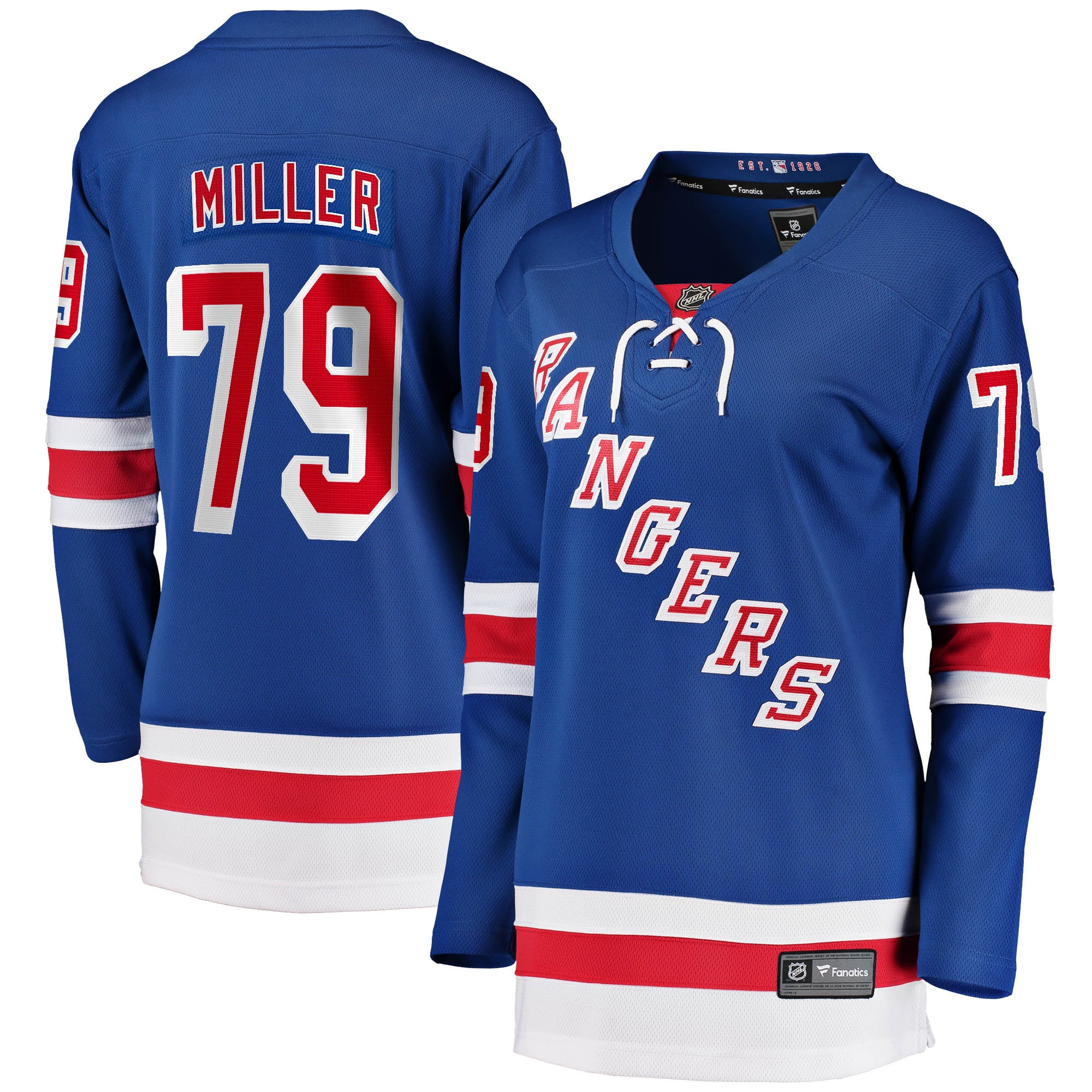 Women's Fanatics K'Andre Miller Blue New York Rangers Home