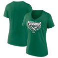 thumbnail image 1 of Women's Fanatics  Kelly Green Philadelphia Eagles Super Bowl LIX Champions Retro Diamond V-Neck T-Shirt, 1 of 3