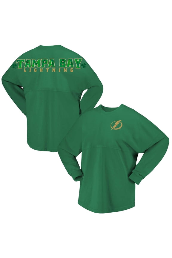 Women's Fanatics Kelly Green Tampa Bay Lightning St. Patrick's Day Spirit Jersey T-Shirt