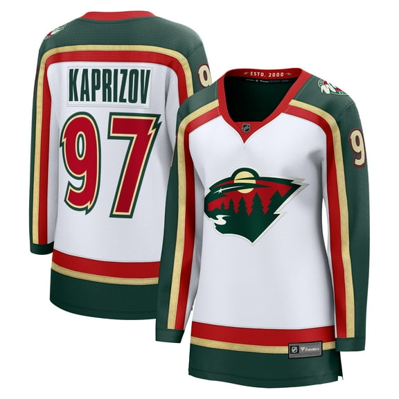 Women's Fanatics Kirill Kaprizov White Minnesota Wild 25th Anniversary Breakaway Player Jersey