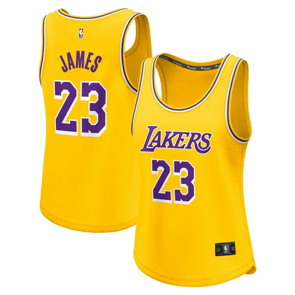 Women's Fanatics LeBron James Gold Los Angeles Lakers Fast Break Player Jersey - Icon Edition