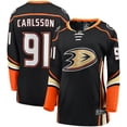thumbnail image 1 of Women's Fanatics Leo Carlsson Black Anaheim Ducks Home Breakaway Player Jersey, 1 of 3