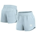 thumbnail image 1 of Women's Fanatics Light Blue Houston Astros Studio Woven Vibe Shorts, 1 of 3