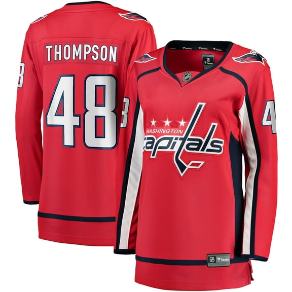 Women's Fanatics Logan Thompson Red Washington Capitals Home  Breakaway Jersey