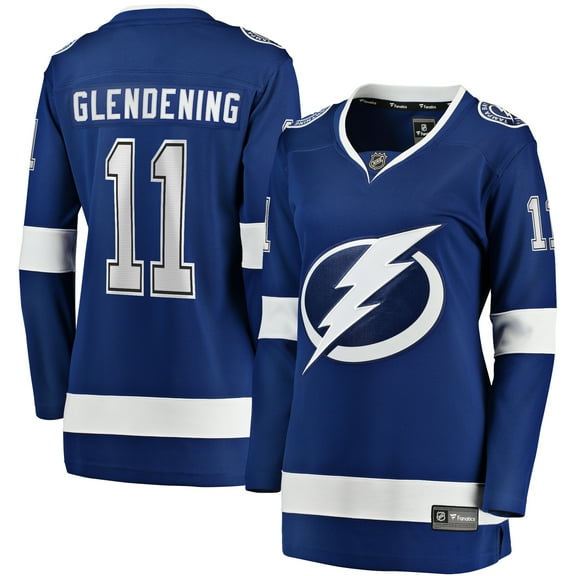Women's Fanatics Luke Glendening Blue Tampa Bay Lightning Home Breakaway Player Jersey