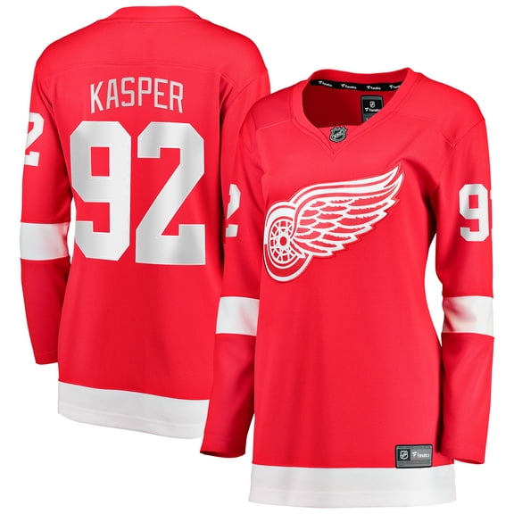 Women's Fanatics Marco Kasper Red Detroit Red Wings Home Breakaway Jersey