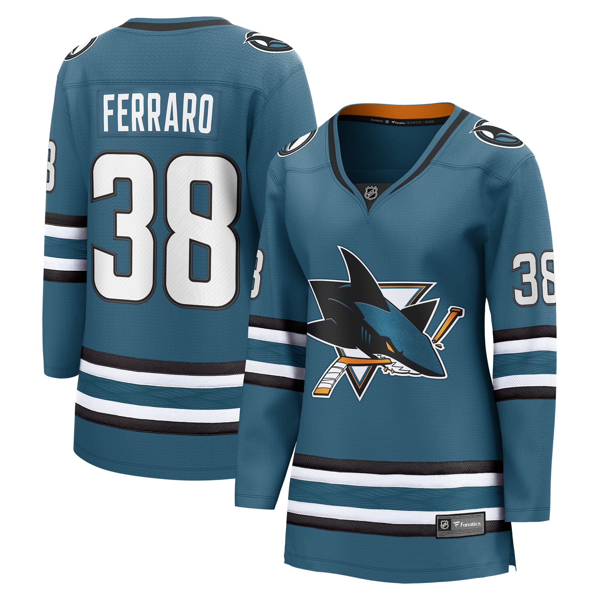 Women's Fanatics Logan Couture Teal San Jose Sharks Home Breakaway