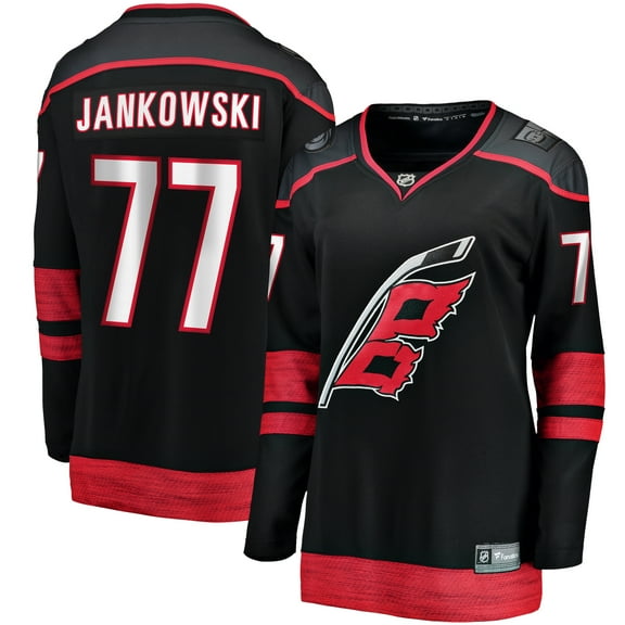 Women's Fanatics Mark Jankowski Black Carolina Hurricanes Home Breakaway Player Jersey