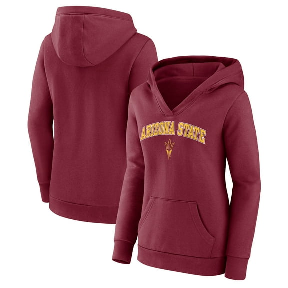 Women's Fanatics Maroon Arizona State Sun Devils Campus Pullover Hoodie