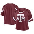 thumbnail image 1 of Women's Fanatics Maroon Texas A&M Aggies Oversized Raglan V-Neck Fashion Jersey, 1 of 3