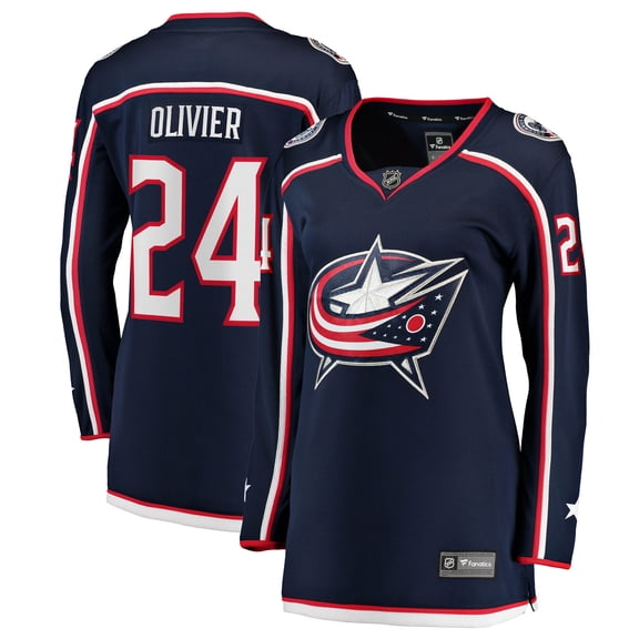 Women's Fanatics Mathieu Olivier Navy Columbus Blue Jackets Home Breakaway Jersey