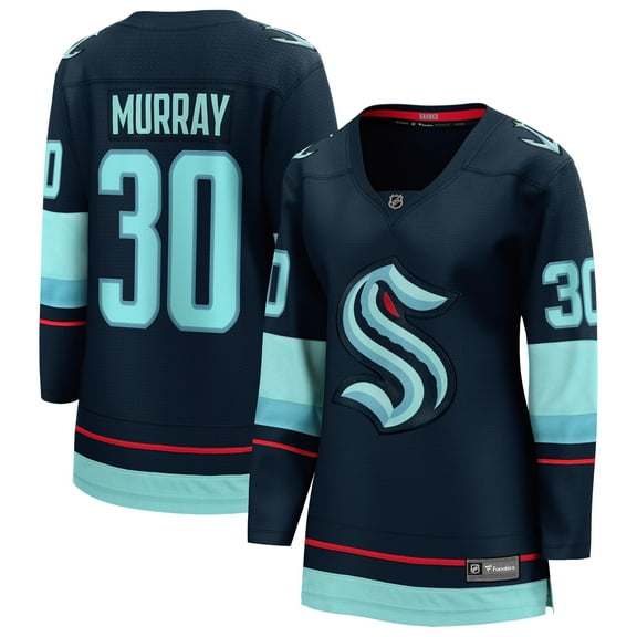 Women's Fanatics Matt Murray Deep Sea Blue Seattle Kraken Home Breakaway Jersey