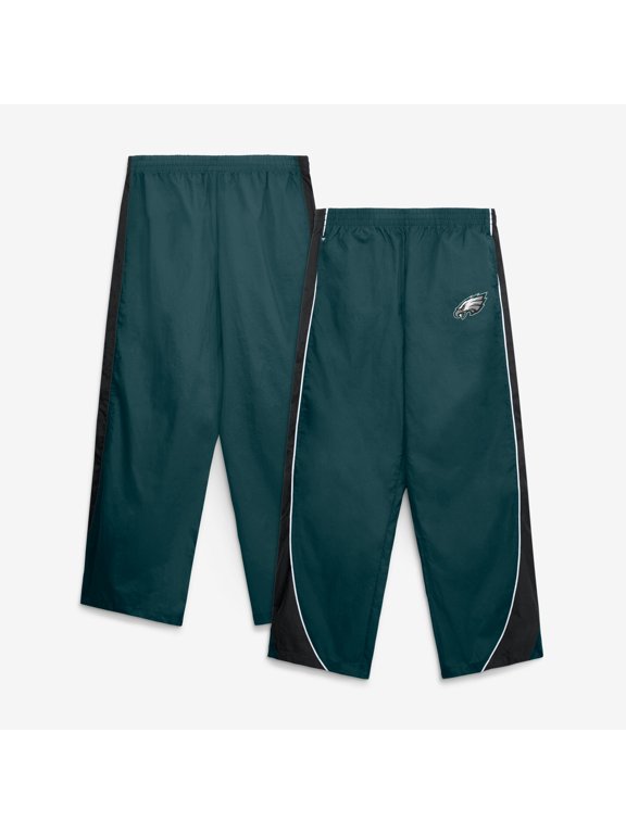Women's Fanatics Midnight Green/Black Philadelphia Eagles Team First Backwards Lateral Nylon Pants