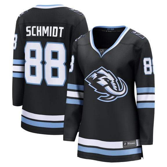 Women's Fanatics Nate Schmidt Black Utah Mammoth Home Breakaway Player Jersey
