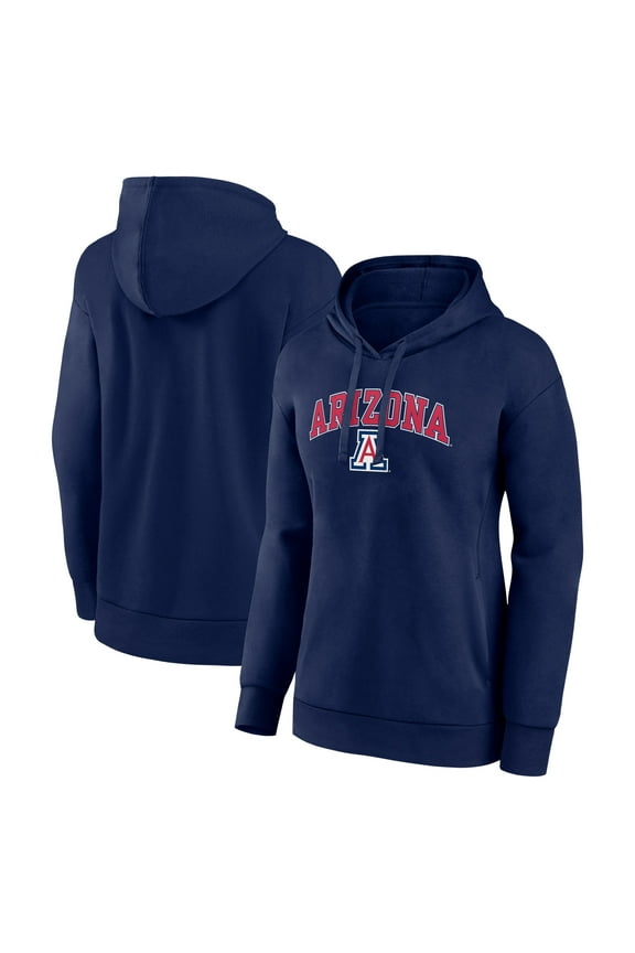 Women's Fanatics Navy Arizona Wildcats Campus Pullover Hoodie